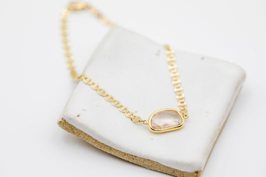 Aura Slice Bracelet - Pink Sapphire