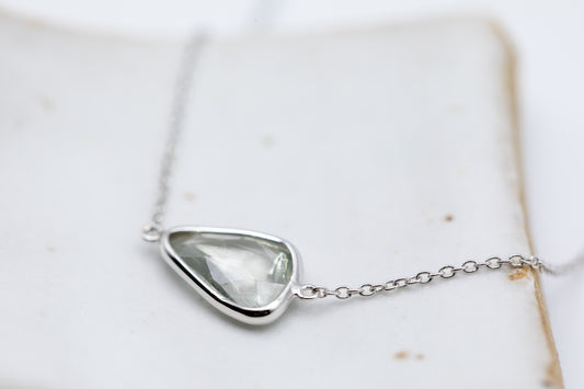 Aura Slice Bracelet - White Sapphire