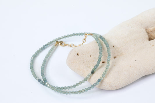 Infinite Grace Blue Tourmaline Micro Facetted Bracelet
