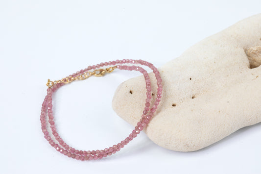 Infinite Grace Pink Tourmaline Micro Facetted Bracelet
