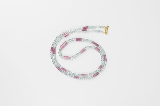 Ritual Necklace – Aquamarine & Purple Tourmaline