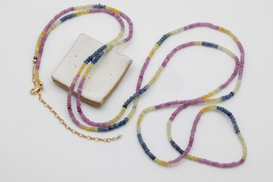 Multi-Colored Sapphire Necklace