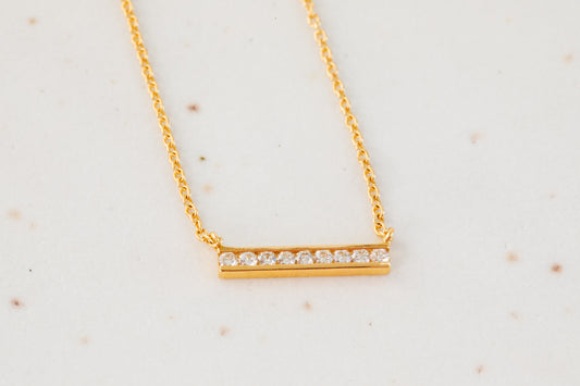 Universe 9 Diamond & Gold Necklace