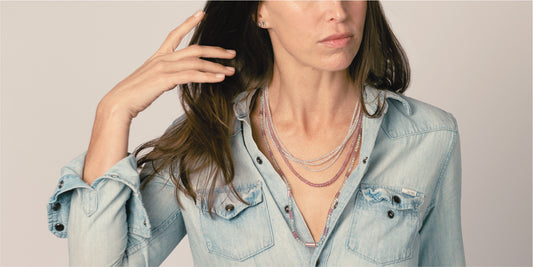 Solstice Pink Spinel Faceted Necklace