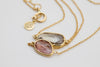 Aura Slice Bracelet Set - Smoky & Pink Sapphire