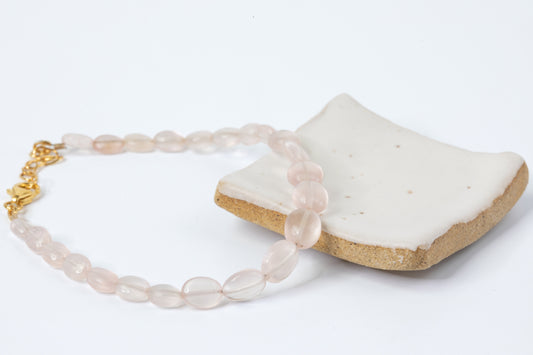 Rose Quartz Pebbles Bracelet