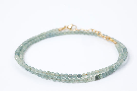Infinite Grace Blue Tourmaline Micro Facetted Bracelet