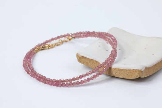 Infinite Grace Pink Tourmaline Micro Facetted Bracelet