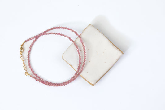 Infinite Grace Pink Tourmaline Micro Facetted Bracelet