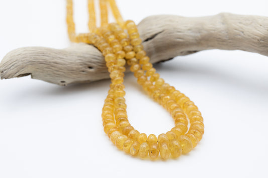 Yellow Aquamarine Double Necklace
