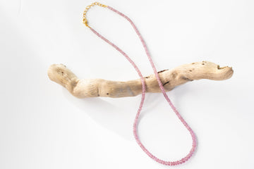 Solstice Pink Spinel Faceted Necklace
